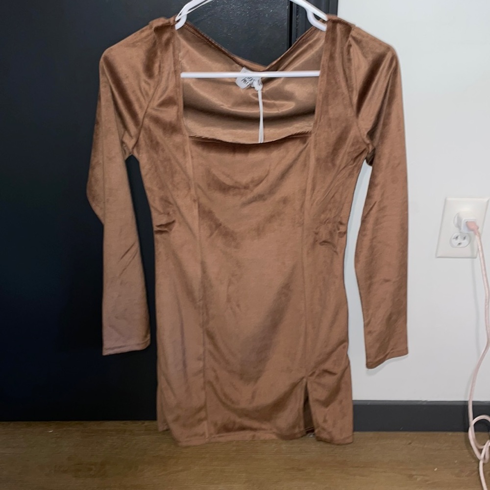 Princess Polly Haillie Mini Dress Brown